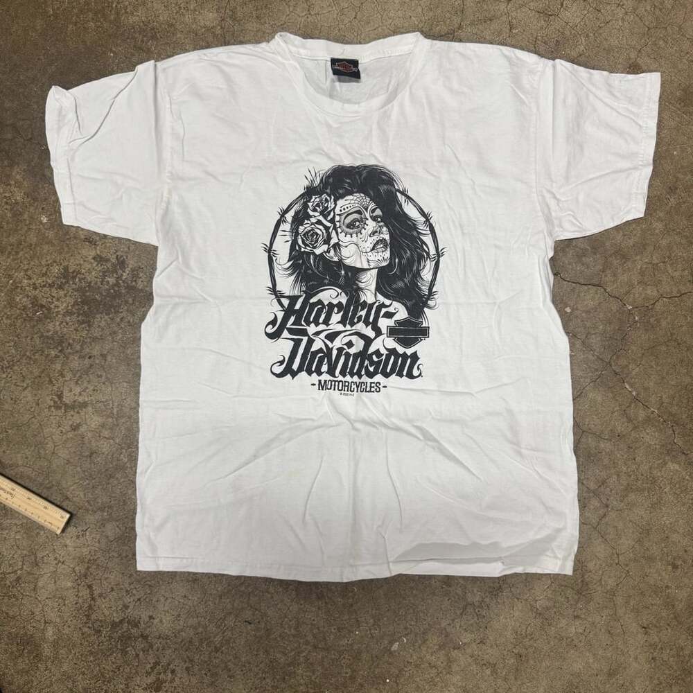 Harley-Davidson Las Vegas Nevada Sugar Skull Woman Graphic T-Shirt